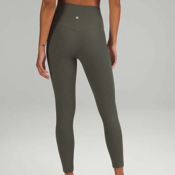 NWT Lululemon Align High-Rise Pant 25", Sz 6, ARMY GREEN - Picture 1 of 5